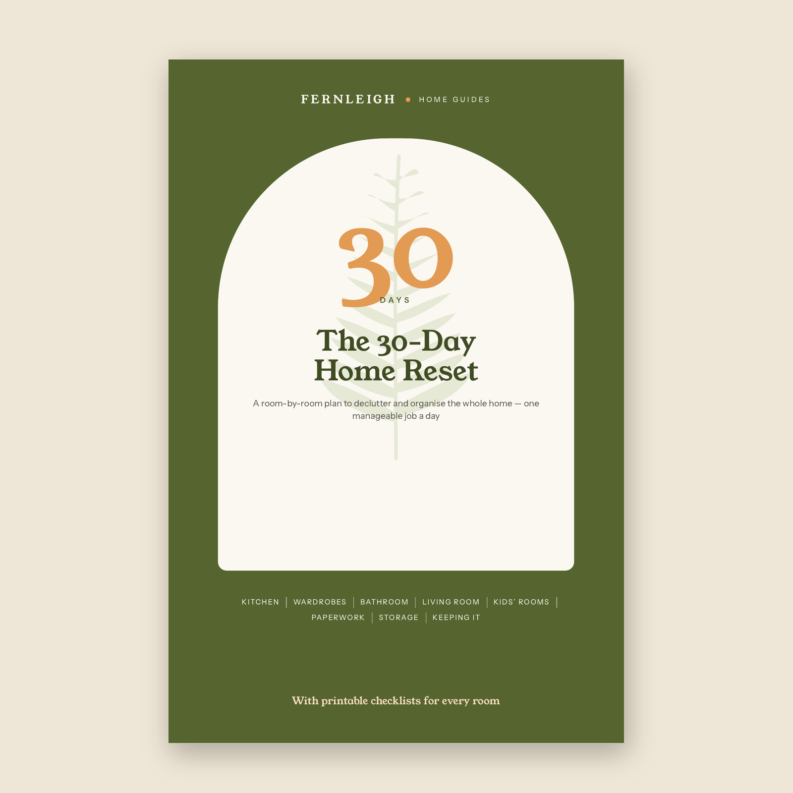 The 30-Day Home Reset — pages from the guide — photo 1 of 5